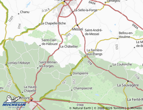 MICHELIN Banvou map - ViaMichelin