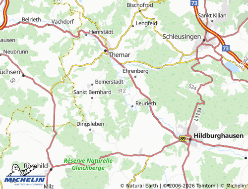 Mapa MICHELIN Trostadt - ViaMichelin
