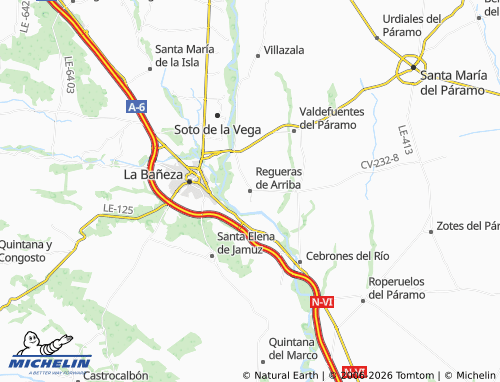 Kaart MICHELIN Regueras de Arriba - ViaMichelin