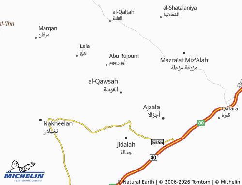 Kaart MICHELIN al-Qawsah - ViaMichelin