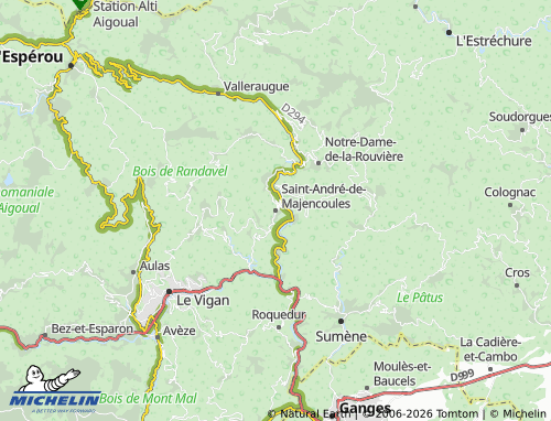 Mappa MICHELIN Saint-André-de-Majencoules - ViaMichelin