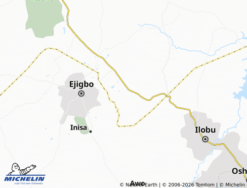 Mapa MICHELIN Osu - ViaMichelin