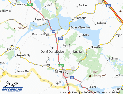 Mappa MICHELIN Perná - ViaMichelin