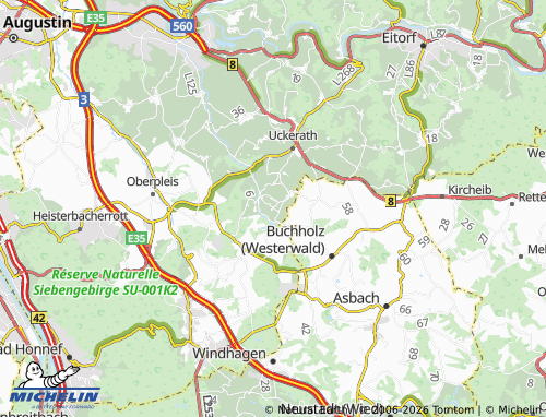 MICHELIN Köschbusch map - ViaMichelin