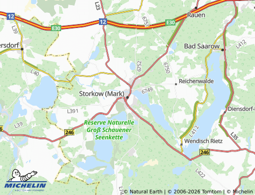 Mappa MICHELIN Storkow (Mark) - ViaMichelin