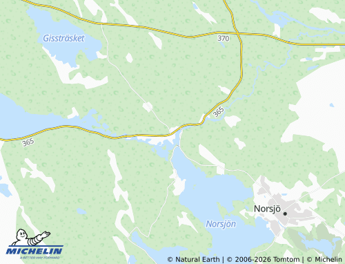 Carte MICHELIN Norsjövallen - ViaMichelin