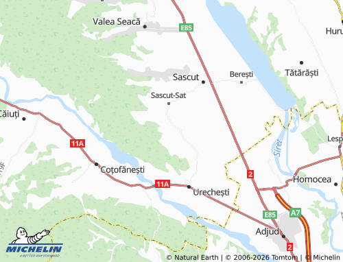 Mappa MICHELIN Conțești - ViaMichelin
