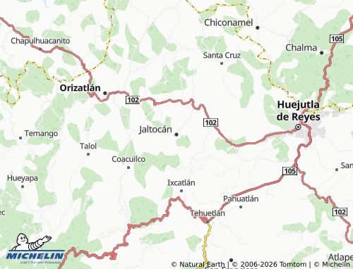 Carte MICHELIN Jaltocán - ViaMichelin