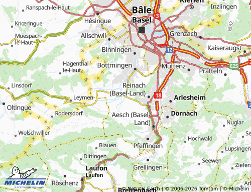 Mappa MICHELIN Therwil - ViaMichelin