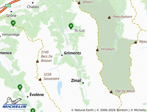 Mapa MICHELIN Ayer - ViaMichelin