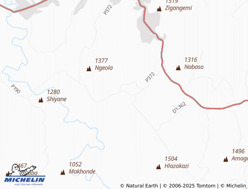 MICHELIN KwaNyoni map - ViaMichelin