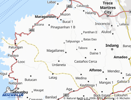 MICHELIN Barangay 1 map - ViaMichelin