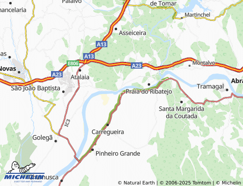 MICHELIN Arripiado map - ViaMichelin