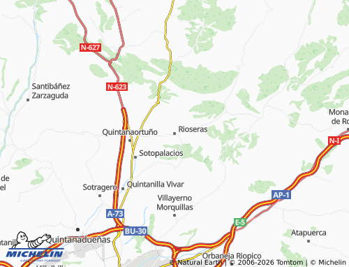 MICHELIN Rioseras map - ViaMichelin