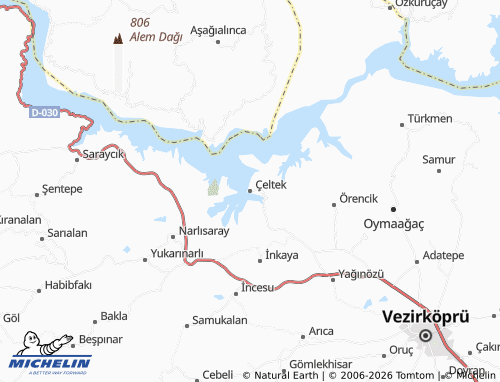 MICHELIN Çeltek map - ViaMichelin