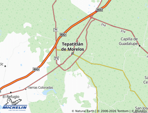 MICHELIN Infonavit Los Conejos map - ViaMichelin
