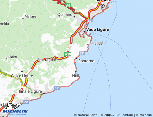Mappa MICHELIN Spotorno - ViaMichelin