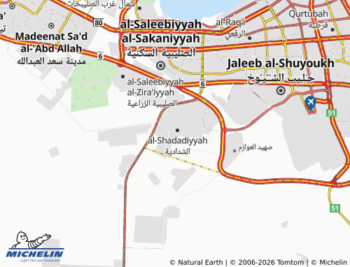 MICHELIN Sulaibiya Industrial 3 map - ViaMichelin