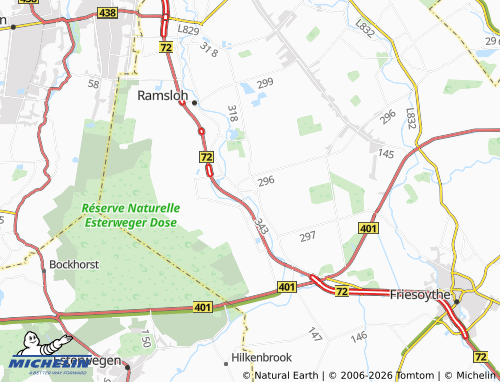 MICHELIN Neuwall map - ViaMichelin
