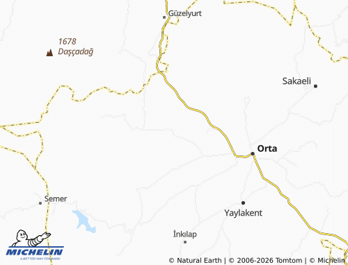 MICHELIN Kısaç map - ViaMichelin