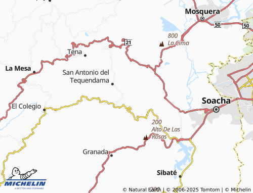 MICHELIN Chicaque map - ViaMichelin