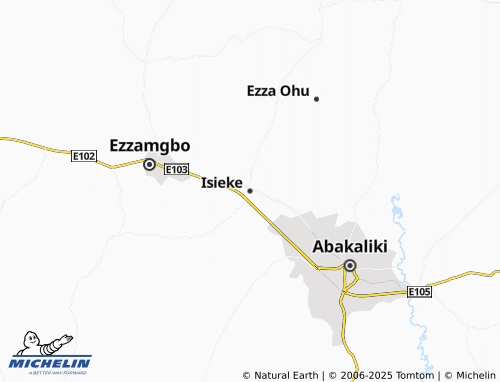 MICHELIN Isieke map - ViaMichelin