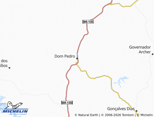 Carte MICHELIN Dom Pedro - ViaMichelin