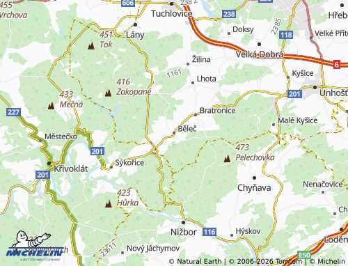 Mappa MICHELIN Běleč - ViaMichelin