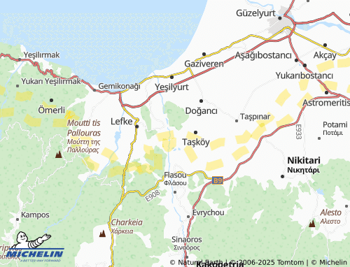MICHELIN Madenliköy map - ViaMichelin