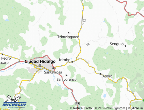 MICHELIN El Tinaco map - ViaMichelin