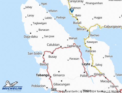 MICHELIN Calubian map - ViaMichelin