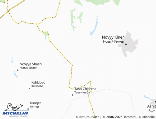 MICHELIN Kzyl-Yar map - ViaMichelin