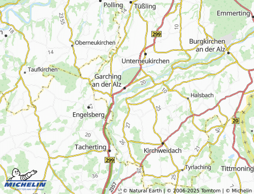 MICHELIN-Landkarte Wald an der Alz - ViaMichelin