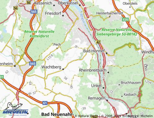 MICHELIN-Landkarte Oberbachem - ViaMichelin