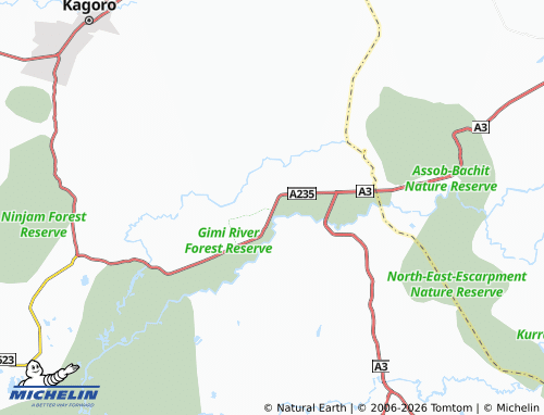 MICHELIN Gimi map - ViaMichelin