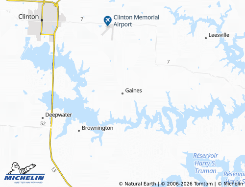Mappa MICHELIN Gaines - ViaMichelin