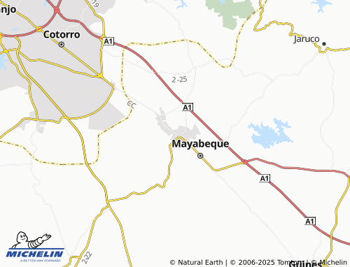 MICHELIN San José de las Lajas map - ViaMichelin