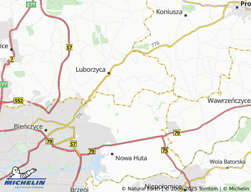 MICHELIN-Landkarte Krzysztoforzyce - ViaMichelin
