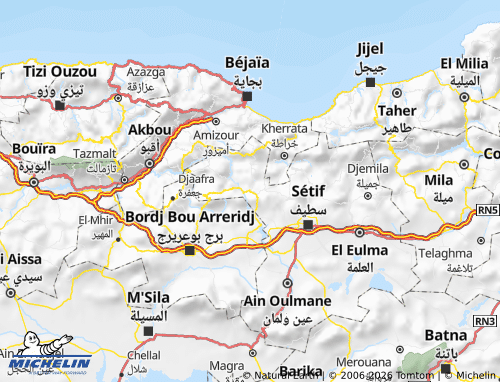 MICHELIN Bouqa' map - ViaMichelin