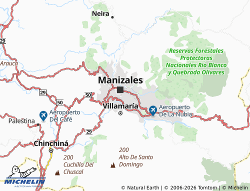 MICHELIN Colombia map - ViaMichelin