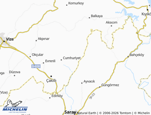MICHELIN Zafer map - ViaMichelin
