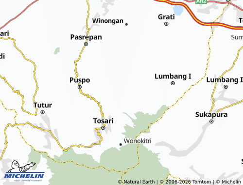 MICHELIN-Landkarte Pusung Malang - ViaMichelin