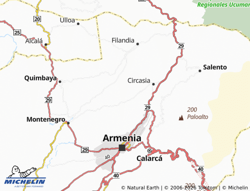 MICHELIN Llanadas map - ViaMichelin