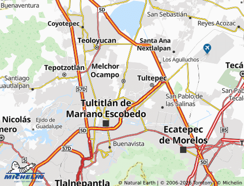 Mapa MICHELIN Joyas de Cuautitlán - ViaMichelin