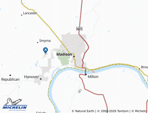 Mappa MICHELIN Madison - ViaMichelin