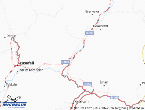MICHELIN Sebzeciler map - ViaMichelin