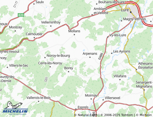 Carte MICHELIN Montjustin-et-Velotte - ViaMichelin