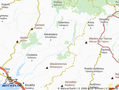Carte MICHELIN Trachypedoula - ViaMichelin