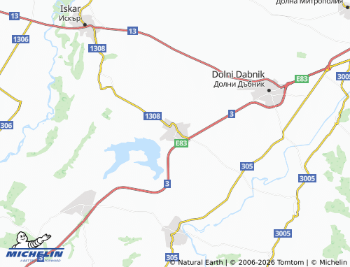 Mapa MICHELIN Gorni Dabnik - ViaMichelin