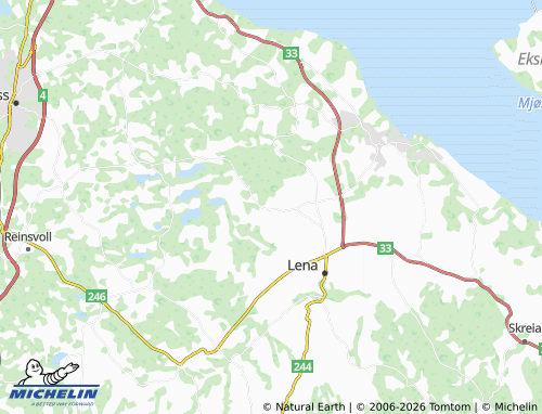 Mapa MICHELIN Sletta - ViaMichelin